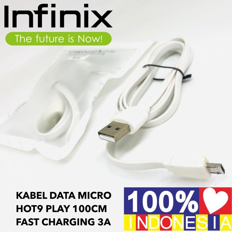 KABEL DATA MICRO HOT9 PLAY 100CM PACKING PLASTIK KABEL DATA SALE