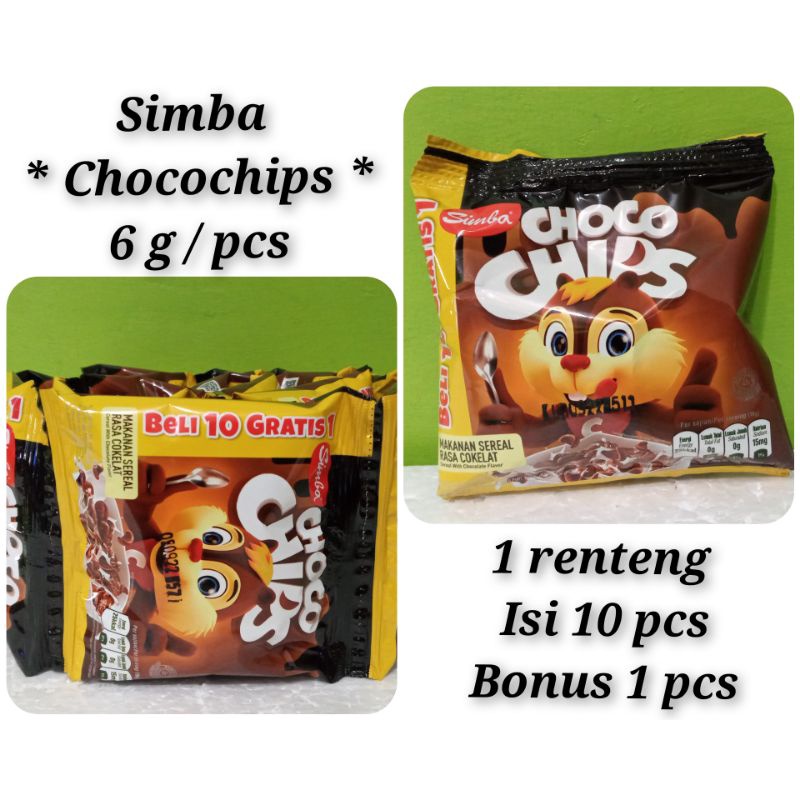 

Simba Chocochips renteng - 6 g x 10 pcs ( 2 renteng )