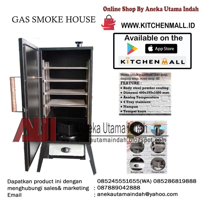 Daging Asap - Wth-Lsh01 Smokehouse (Mesin Untuk Membuat Ikan Asap, Daging Asap)