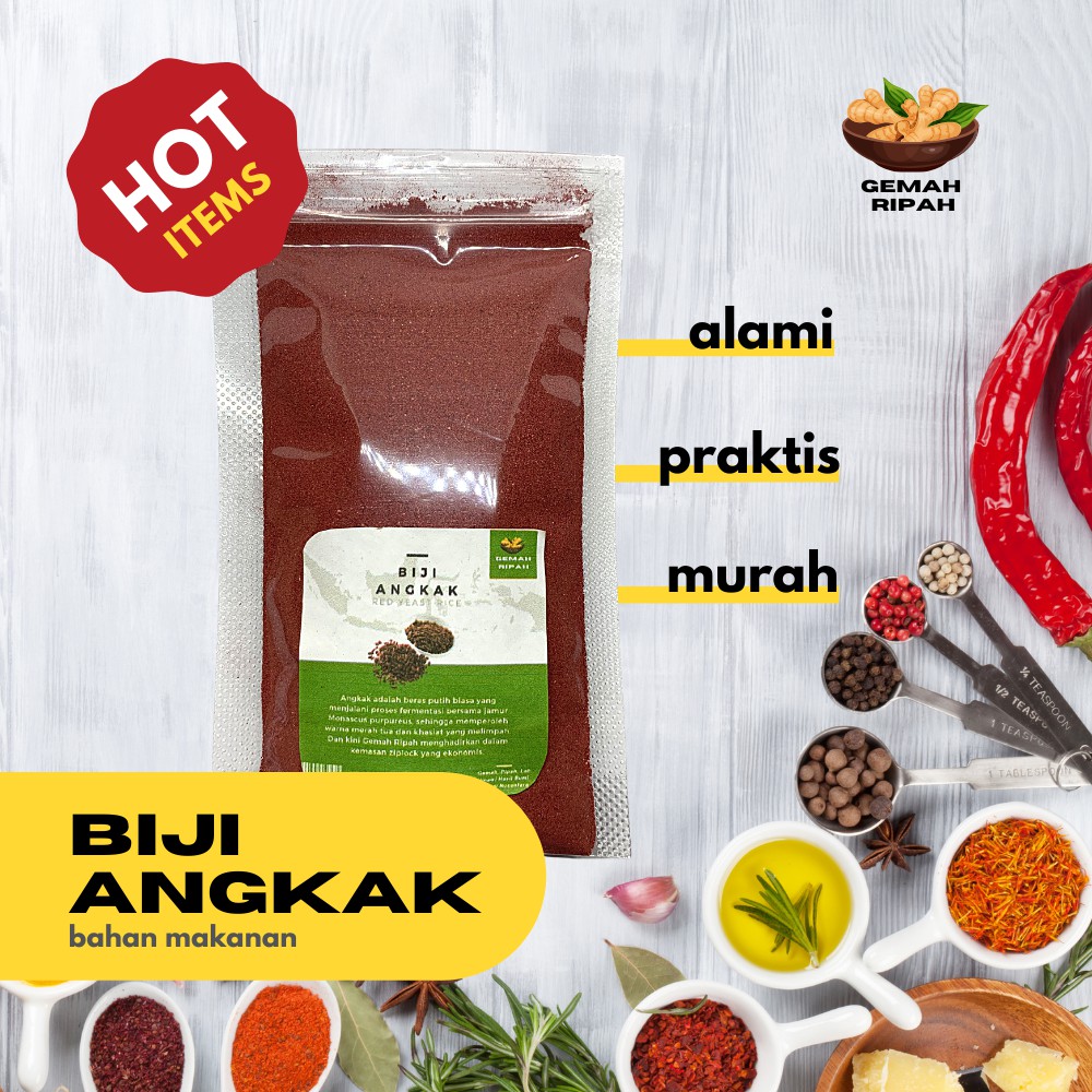 

Angkak Merah Bubuk Premium Angkak Beras Merah Organik Mpasi Angkak Bubuk Angkhak Red Yeast Rice