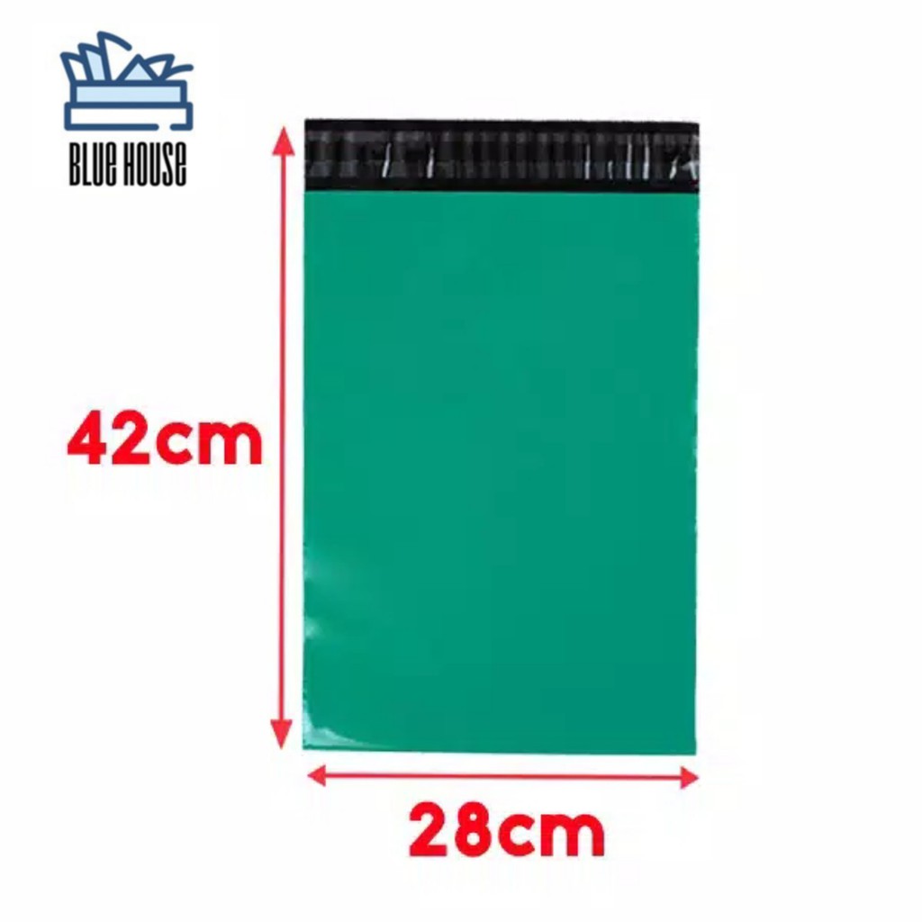 

Polymailer Plastik Packing 28x42 cm Hijau Tua (100pcs)