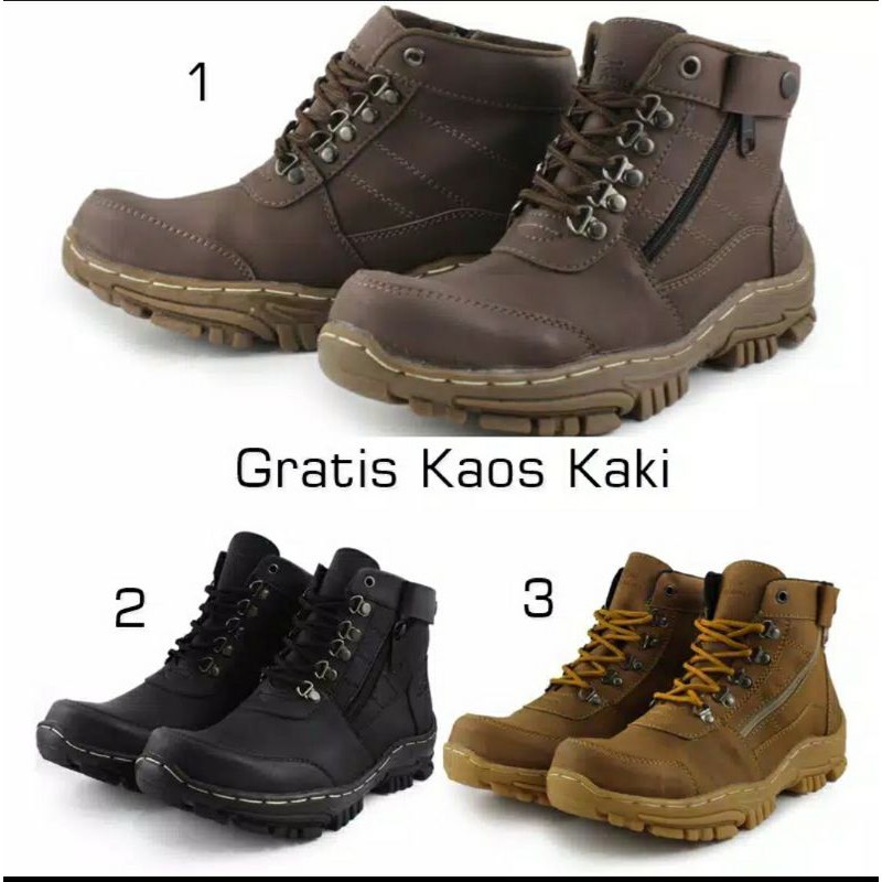 sepatu boots safety / sepatu tracking gunung / sepatu crocodile morisey