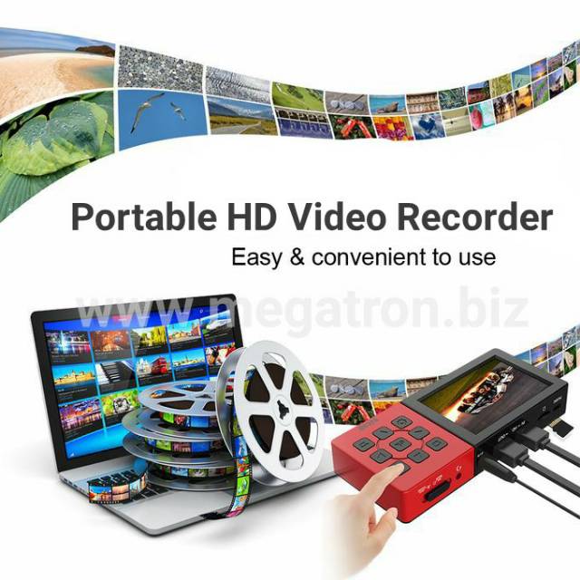 Portable HD video Recorder & Capture - Rekam Video ke Micro SD-Card