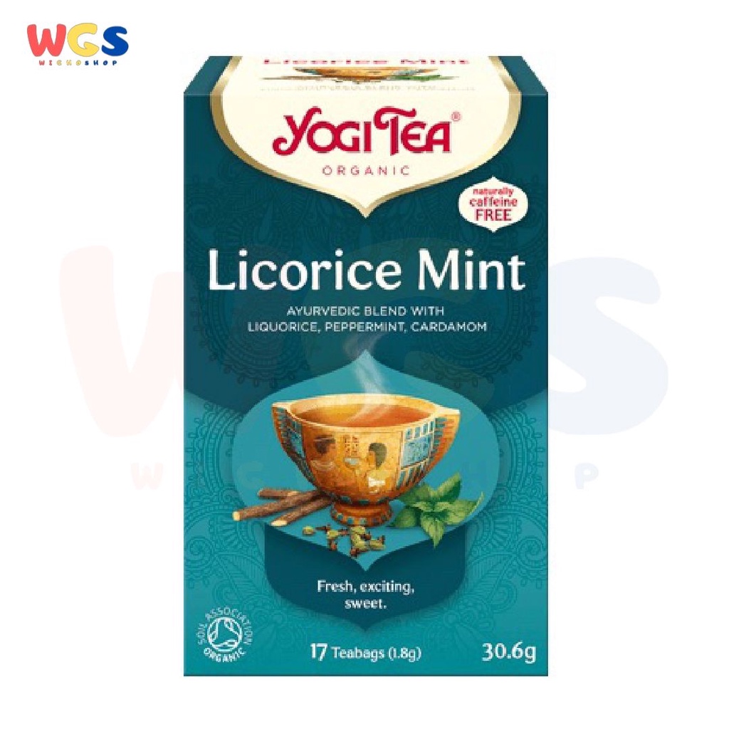 Yogi Tea Organic Licorice Mint Ayurdevic Blend Herbal Tea 17p x 1.8g