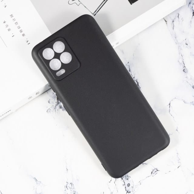 SoftCase Realme C55/C33/C30/Narzo 50 5G/Realme Gt Neo 3/8 4G/8 5G/C20/C11/C21/C25 / GT3  Macaron Black TPU Full Black matte Protection Camera Non Slip Premium case