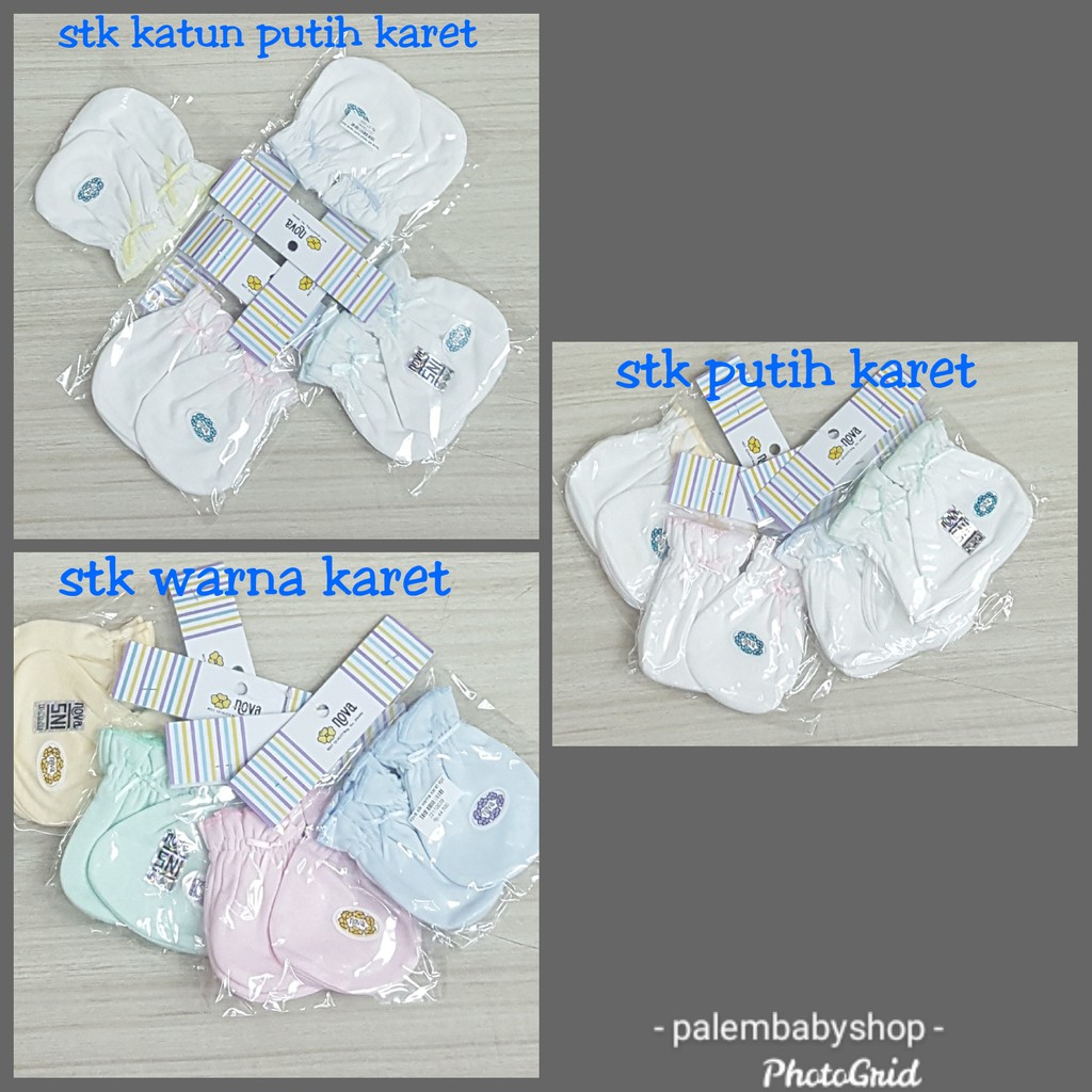 nova sarung tangan dan kaki baby (isi 3pcs&amp;4pcs)