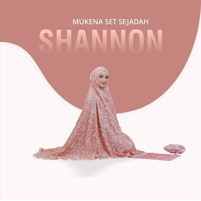 MUKENA FULL SET SAJADAH SHANNON MUKENA KATUN RAYON PREMIUM TRAVELING