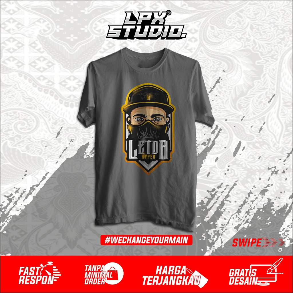 KAOS BAJU GAMING LETDA HYPER