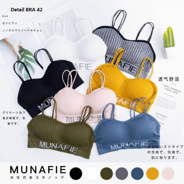 Munafie Bralette wanita bra yoga bra wanita import high quality sexy bra