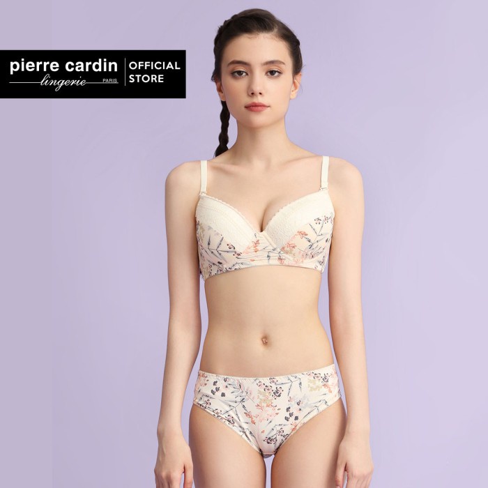 TERBARU !!! PIERRE CARDIN CHERISH DEMI BRA SET 707-73605B READYY