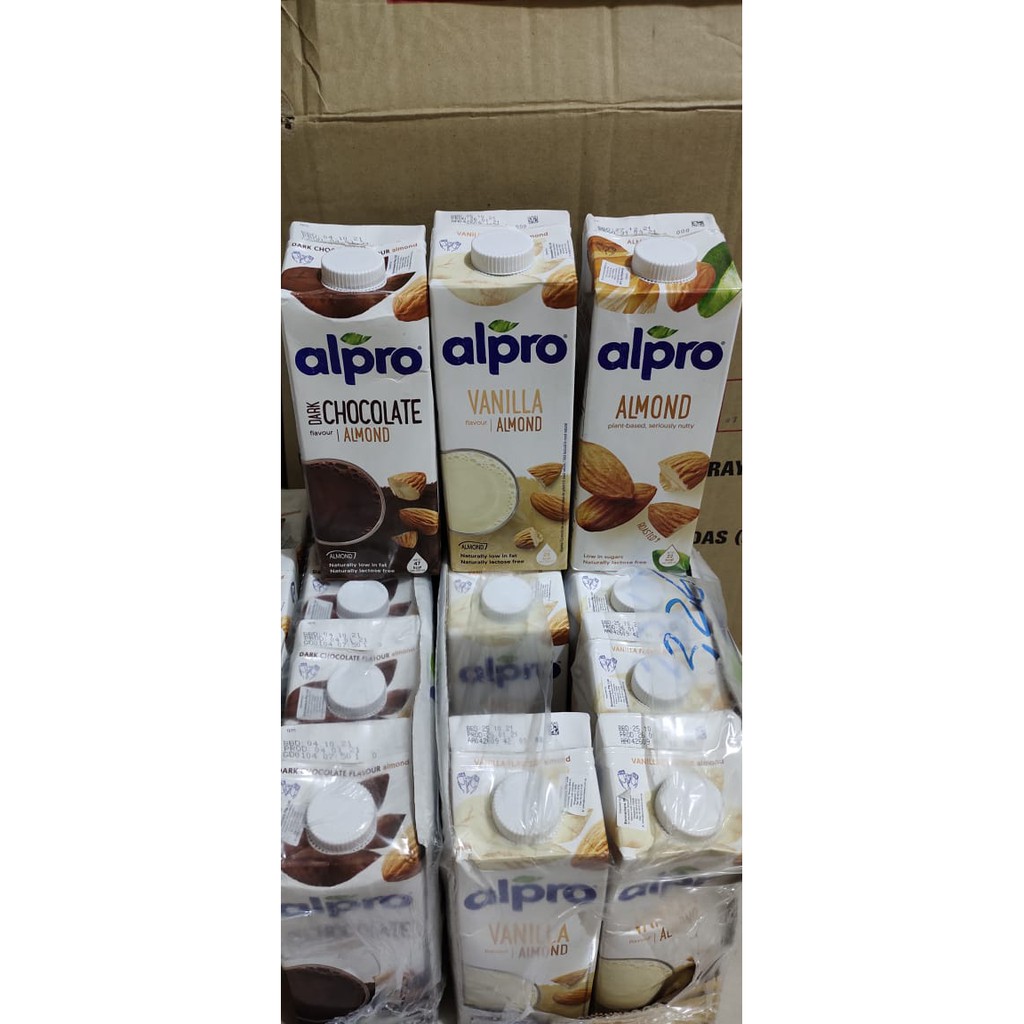 Alpro Almond Milk 1lt Shopee Indonesia