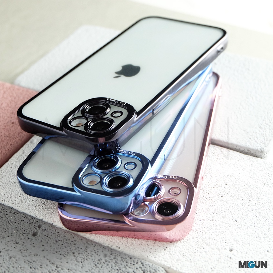 Metallic ProCamera Silicone Case iPhone 7 8 Plus X XS MAX XR 11 12 13 PRO MAX MINI