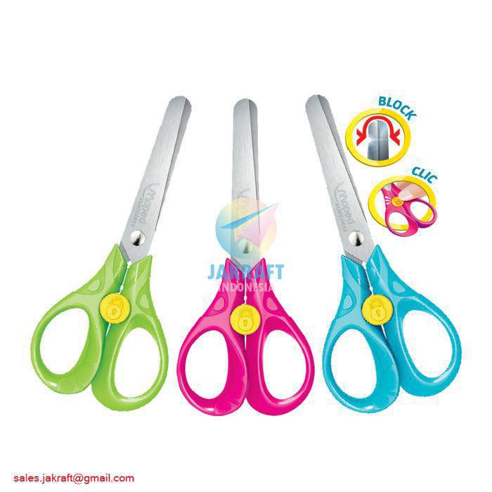 

Gunting Tumpul Anak Kunci Aman Kecil 13 cm MAPED Security 3D Scissors JQZ170