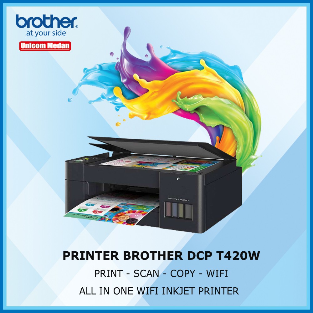 Printer Brother DCP-T420W T-420W T420 W All in One Wifi inkJet