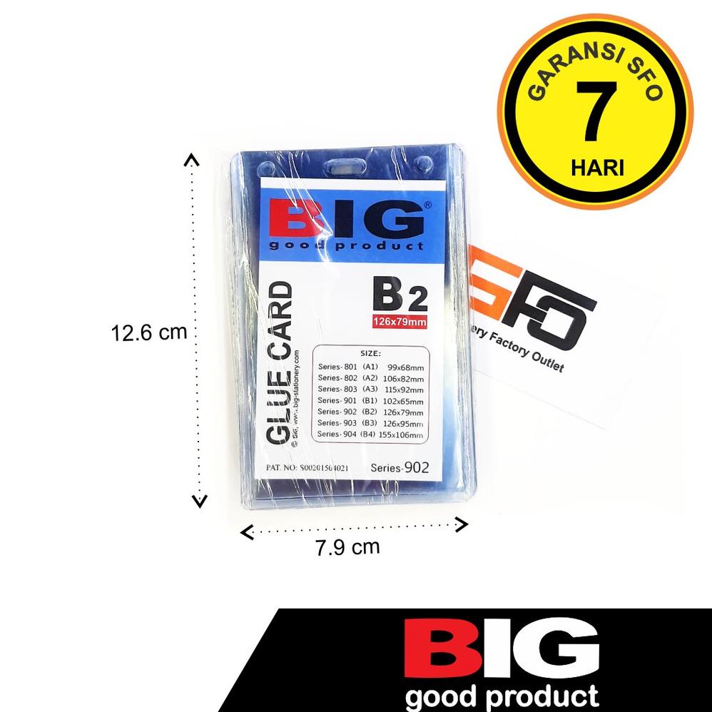 

[(BAYAR DITEMPAT) ID Card Mika Big B2 126mm x 79mm (Name Tag / Glue Card / Card Holder)