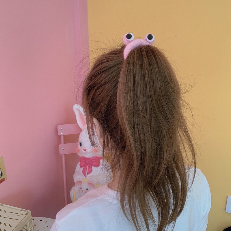 Ikat Rambut Korea Motif Kodok/ Frog Lucu