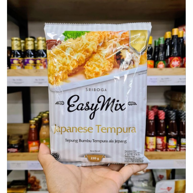 

SRIBOGA EASY MIX JAPANESE TEMPURA 220GR TEPUNG BUMBU INSTAN