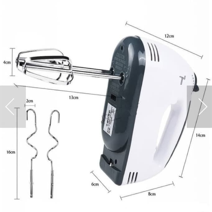 Hand Mixer Lesindo MIX-666 Pengocok Telor Kue Super Hand Mixer 7 Speed