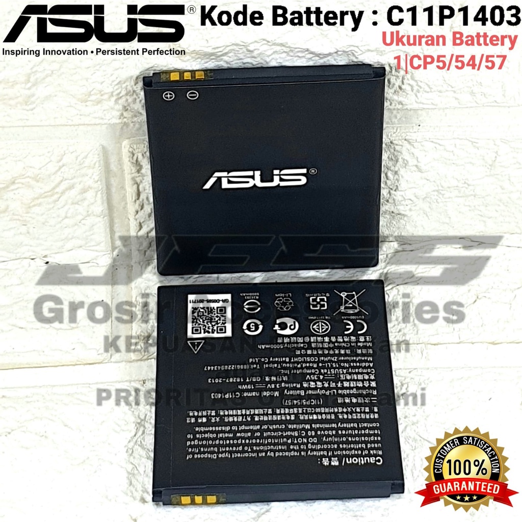 Baterai ASUS Zenfone 4S , A450CG , T00Q , C11P1403 Battery Original