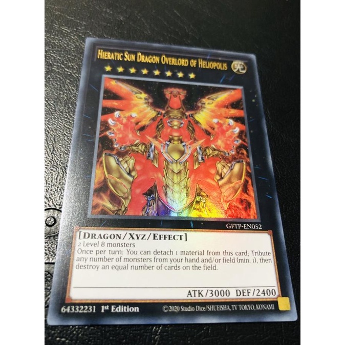 kartu yugioh original hieratic sun dragon overlord of heliopolis ultra