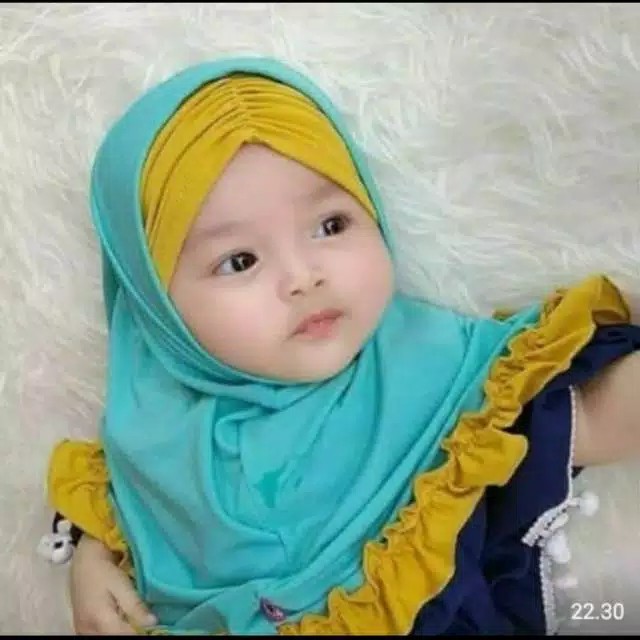 jilbab / anak / bayi / hijab /0-3 tahun Allsize/ INER KOMBINASI