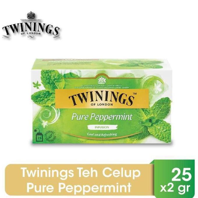 

[[BISA COD]] w2fit Twinings Teh Celup Pure Peppermint 25x2gr STOK TERBATAS Kode 312