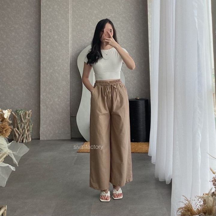 Celana Kulot Pants Wanita Katun Premium Murah Terbaru bayar di tempat/ kulot jumbo XL