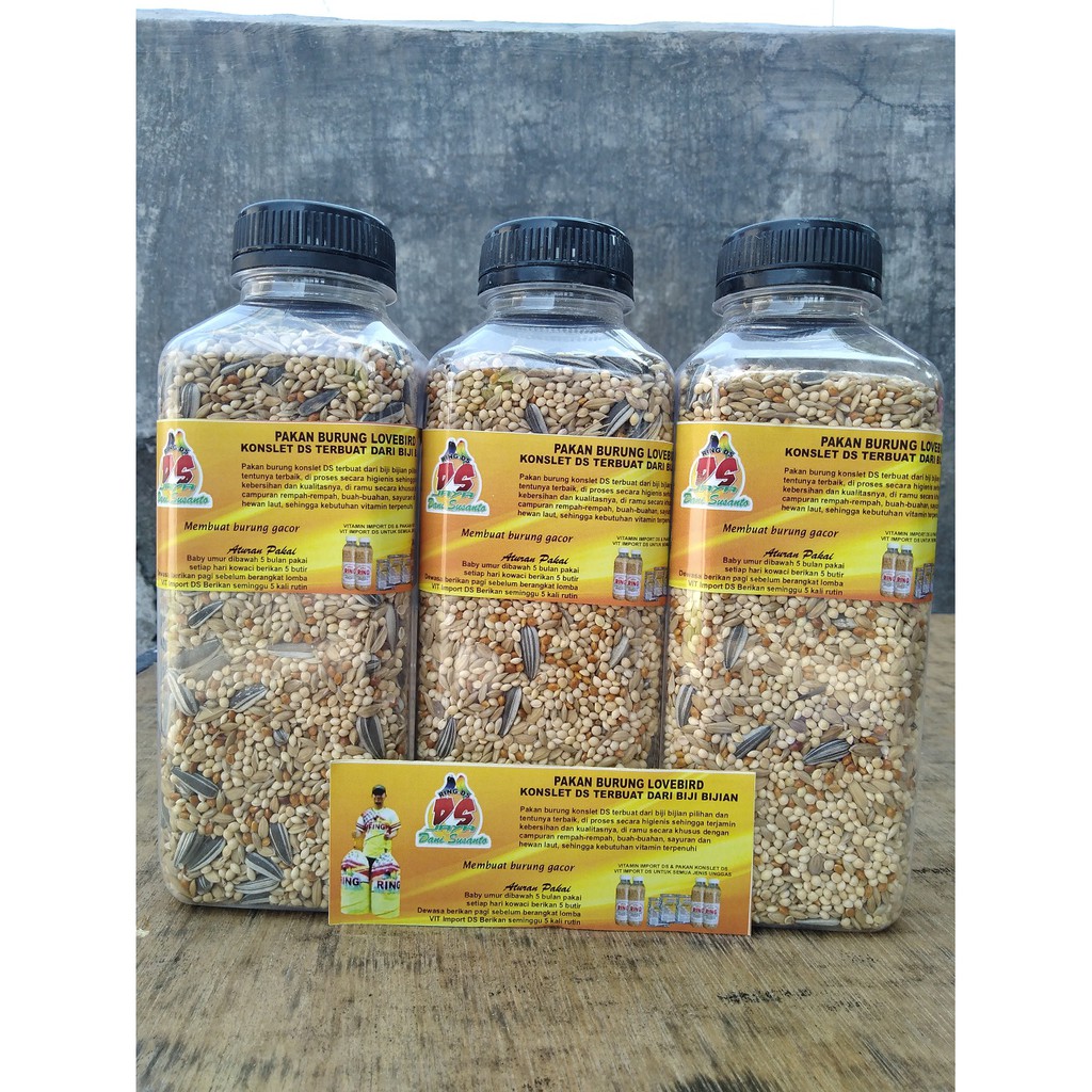 Pakan Burung Lovebird Konslet Ring Ds Shopee Indonesia
