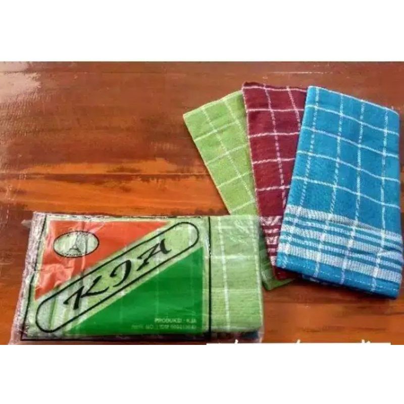 [1pcs/1ls] serbet warna / lap makan bahan tebal 53x53