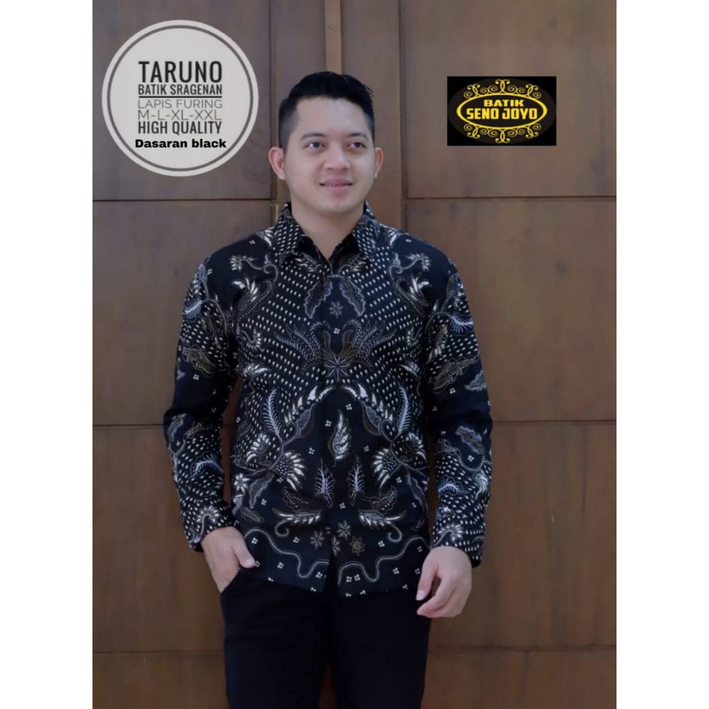 TARUNO SENOJOYO KEMEJA BATIK SOLO PRIA LENGAN PANJANG FULL FURING PREMIUM ATASAN DAFINAH LAWASAN KARTIKO WIJOYO SIDOMUKTI DRAJAT PUSPO GAGAH PARANG CENDONO SOGAN PERWIRA TUMURUN KLASIK JAYANEGARA PEKSI DONGKER NAGA SOGAN BATIK SOLO AMANAH BATIKSOLOAMANAH