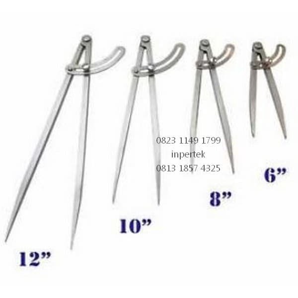 

Jangka Besi 6 Jangka Lurus Jangka Bubut 6 Wing Compass Caliper 6 Inch