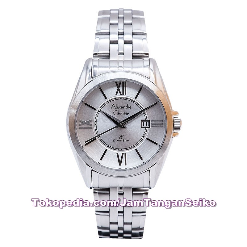 Jam Tangan Wanita Alexandre Christie AC 8427 LD BSSSL Classic Stainles