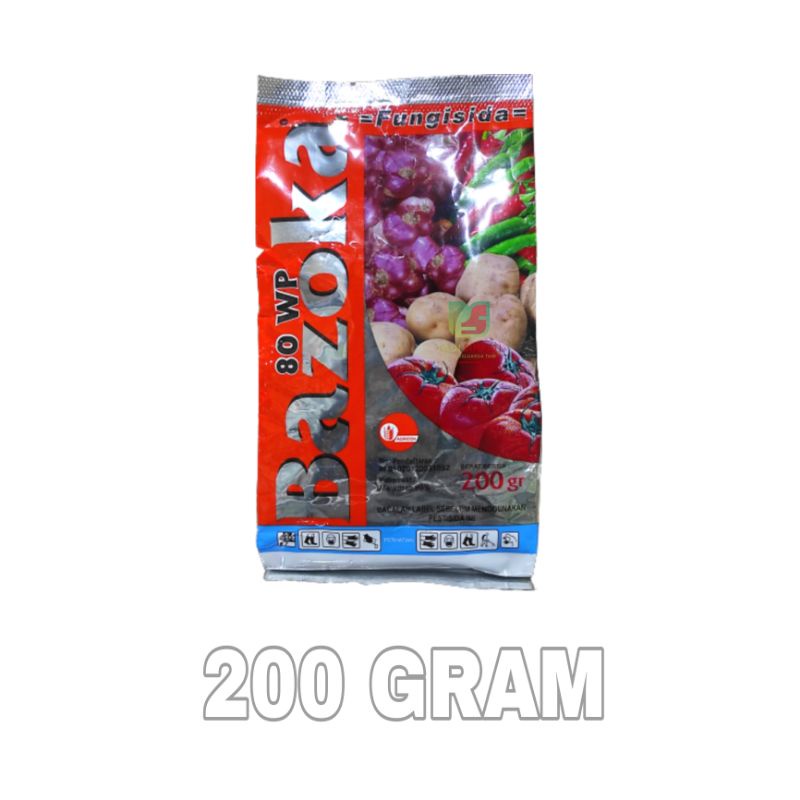 FUNGISIDA BAZOKA 80WP 200 Gram