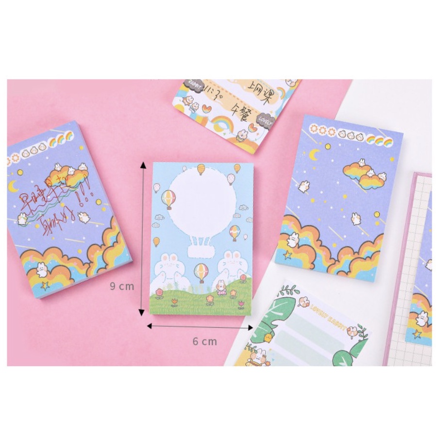 【GOGOMART】Sticky Notes Tempel / Memo Catatan Pembatas - Rabbit Kelinci