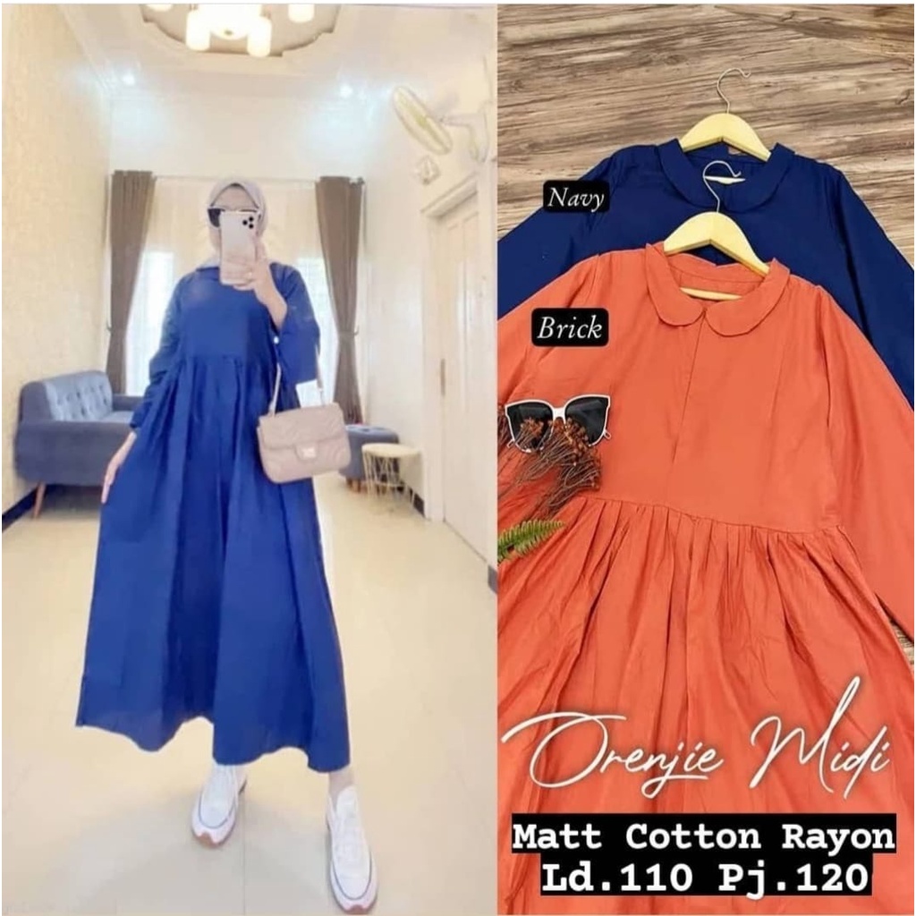 MIDI DRESS ORIENJIE MIDI ADA UKURAN L XL XXL MIDI DRESS TERBARU