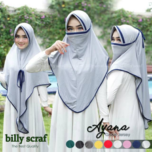 Hijab Dewasa || Bergo 3in1 Ayana || Bergo semi Jumbo || SHARMILLA KHIMAR