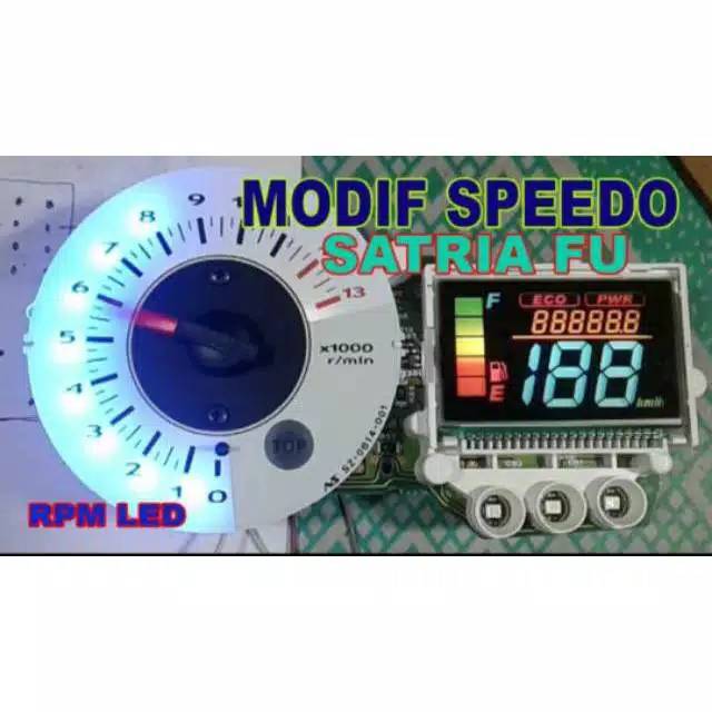 Stiker LCD Speedometer Satria Fu 150