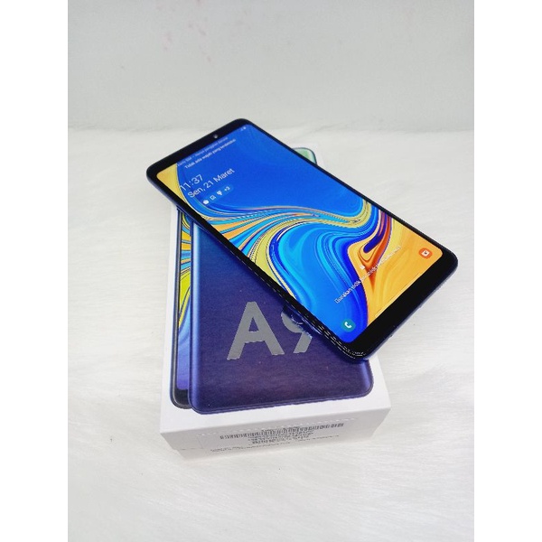 samsung a9 2018 ram6 128gb lengkap second seken bekas murah siap pakai