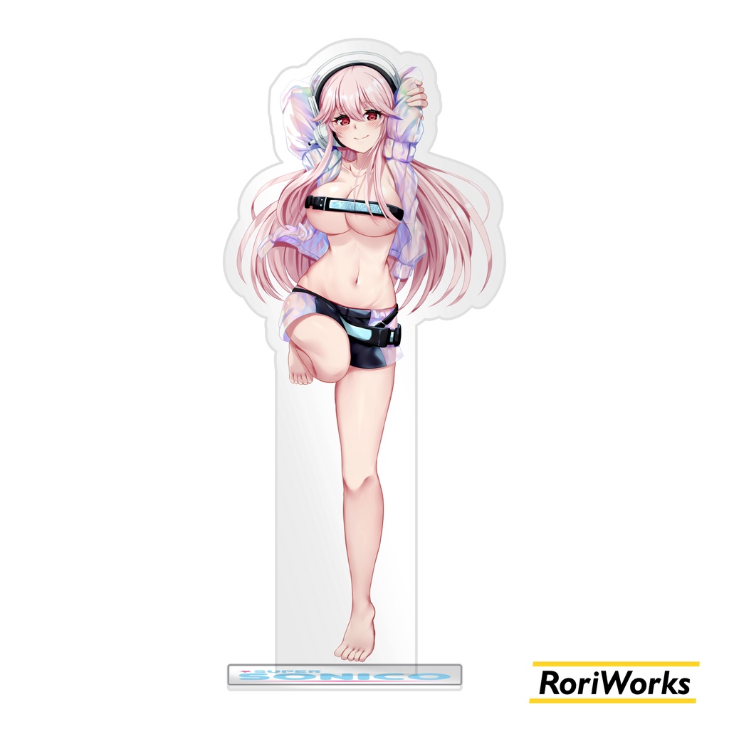 Acrylic Standee Figure Anime - Super Sonico (Strap on Ver.)