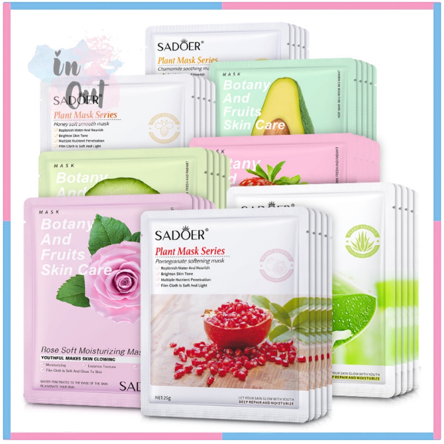 SADOER Fruit Mask Masker Wajah Masker Wajah Facial Face Mask EM020 EM027