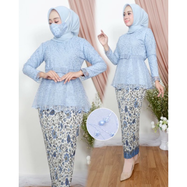 Kebaya Blouse Marsya / Kebaya Wisuda / Kebaya Modern / Kebaya / Kebaya Brukat / Kebaya Remaja