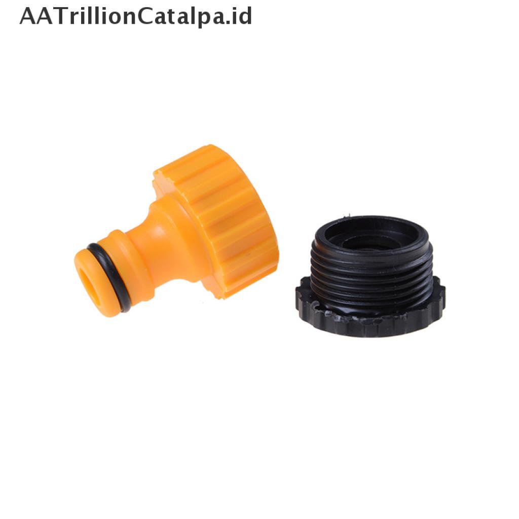 (AATrillionCatalpa) 5pcs Adapter Konektor Selang Air Bahan ABS 1 / 2 &quot;&amp; 3 / 4&quot; Untuk Taman