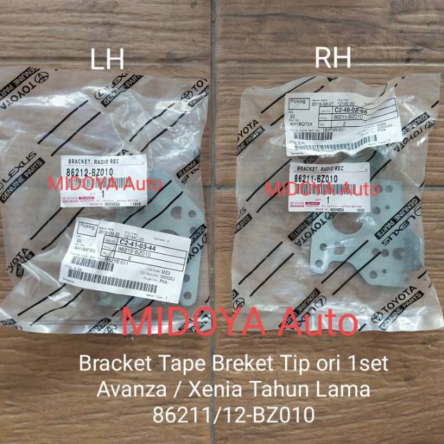 Bracket Tape Breket Tip Avanza Xenia Tahun Lama ori 86211 86212 BZ010