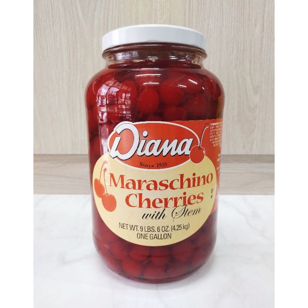 

Cherry tangkai Diana Maraschino isi 15pcs