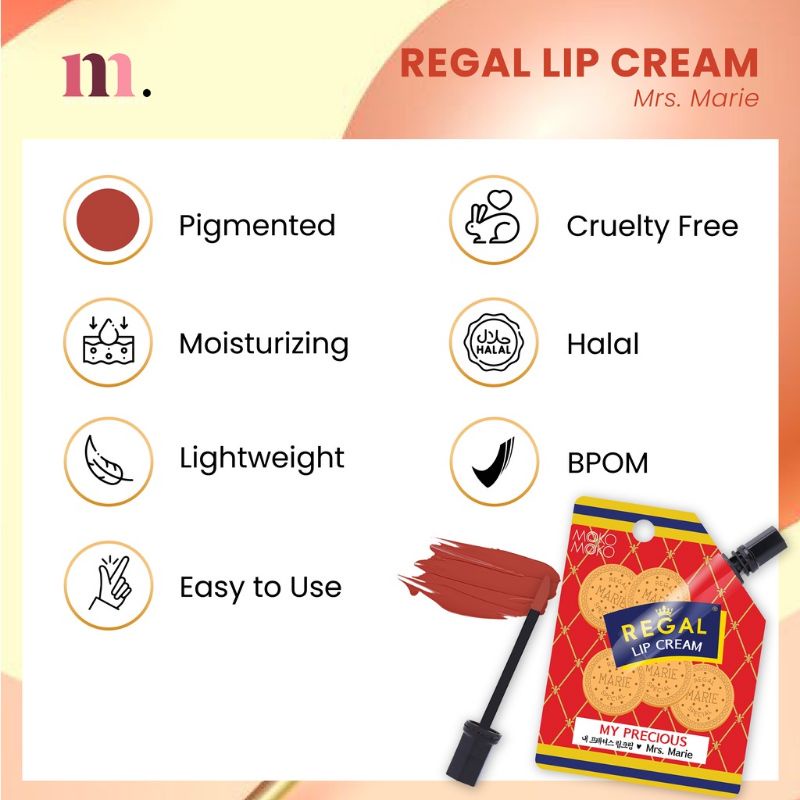 Moko Moko My Precius Regal Lip Cream Mrs .Marie