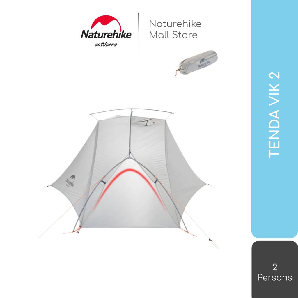 TENDA VIK 2 ORANG / 2P CAMPING ULTRALIGHT NATUREHIKE NH19ZP003-1