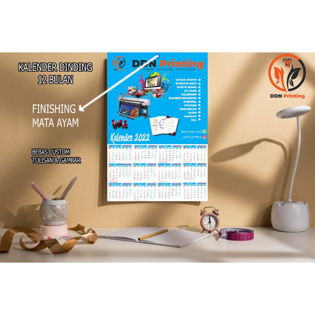 

TOKO MR.DEDEN KALENDER CUSTOM A3+ FULL COLOUR LAMINASI
