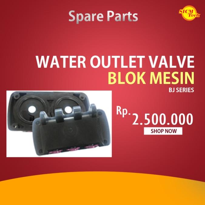 Water Outlet Valve / Blok Mesin Ice Cream Bj 188S