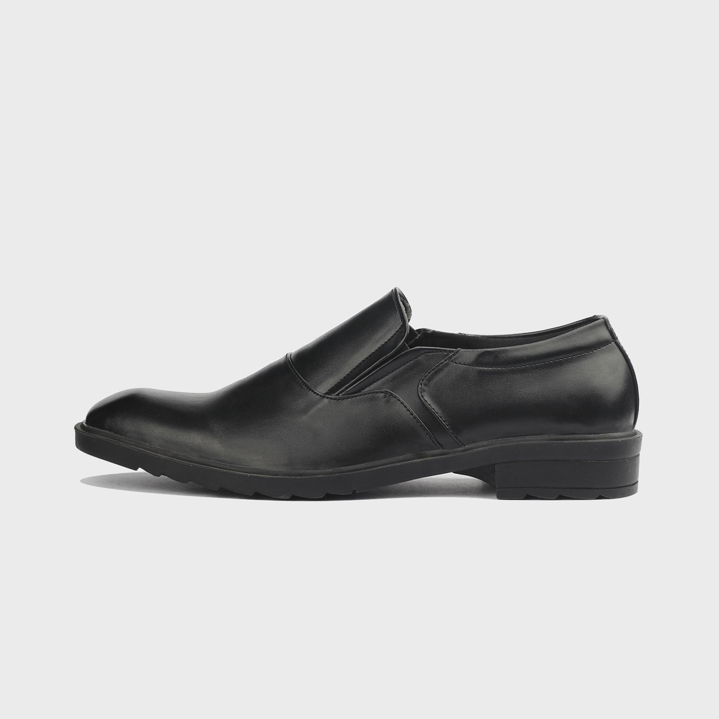 Garm Black | Sepatu Loafers Hitam Tanpa Tali Pria Casual Kerja Formal Kantor Original Laki | FORIND x Erabor