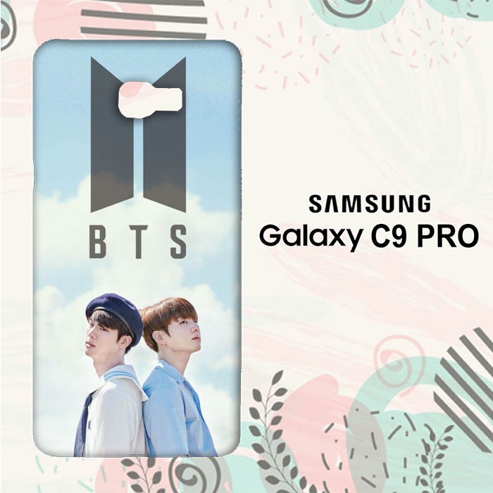 Casing Samsung Galaxy C9 Pro Custom Hardcase HP BTS Jin And Jungkook LI0156